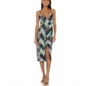 Song of Style Dress Midi Dress Gala Sequin Echo Midi Dress Size Small Revolve